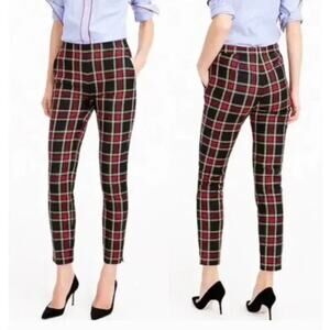 J. Crew Martie Stewart Plaid Stretch Wool Pants Size 4